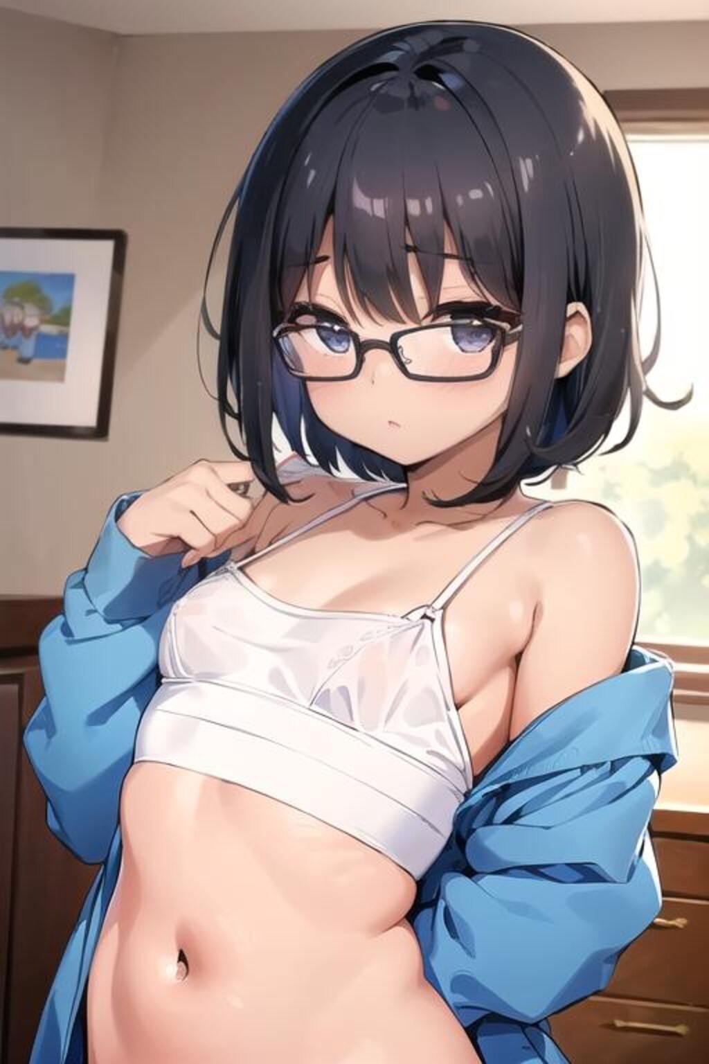 黒髪眼鏡のロリ