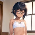 黒髪眼鏡のロリ 9枚目