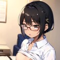 黒髪眼鏡のロリ 8枚目