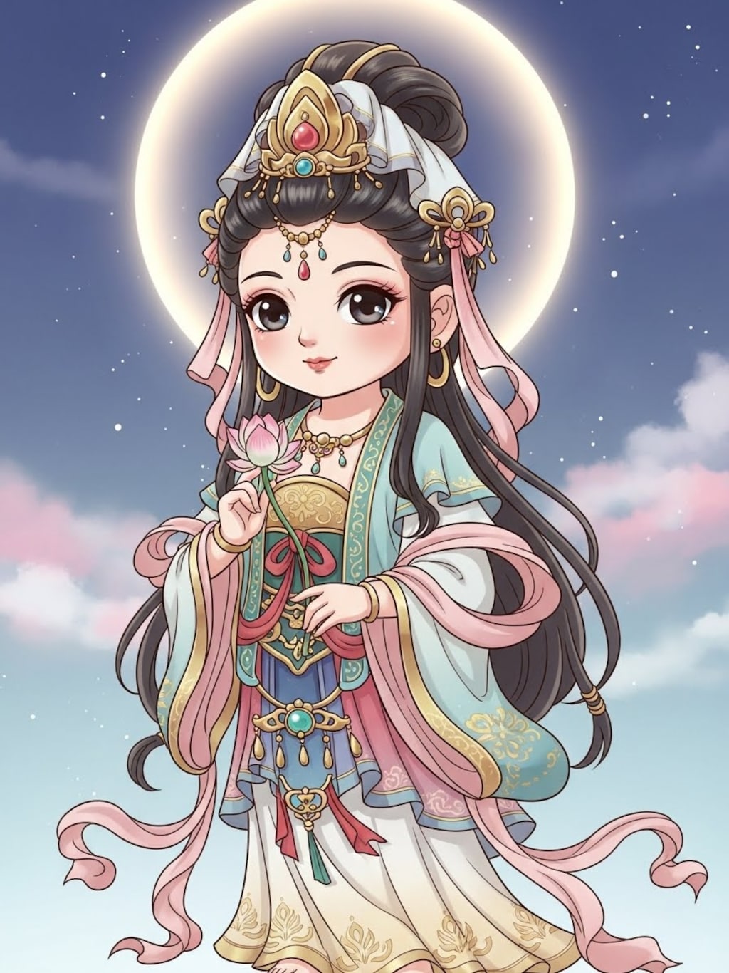 ちびキャラ観音ちゃん(２枚)