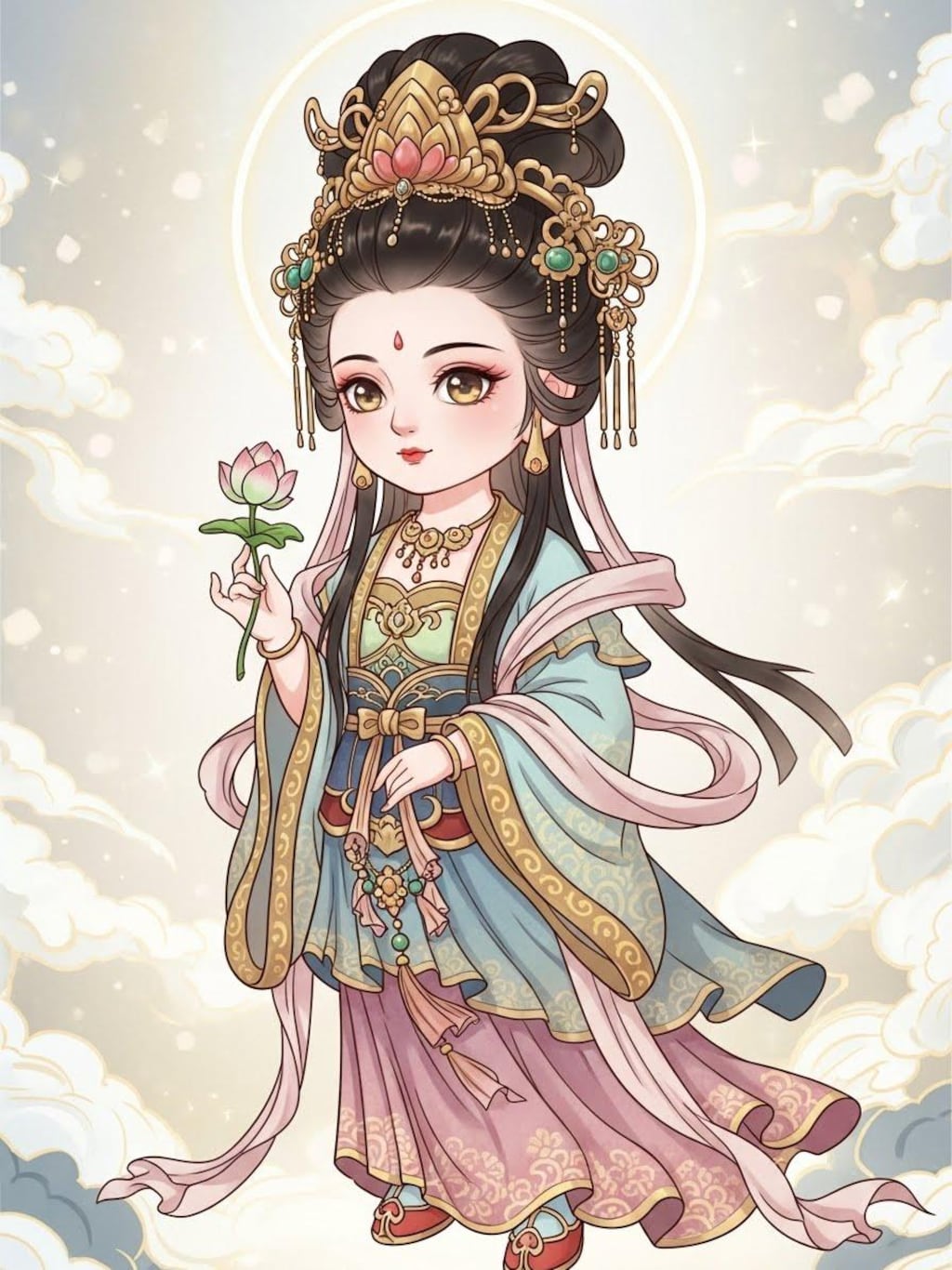 ちびキャラ観音ちゃん(２枚)