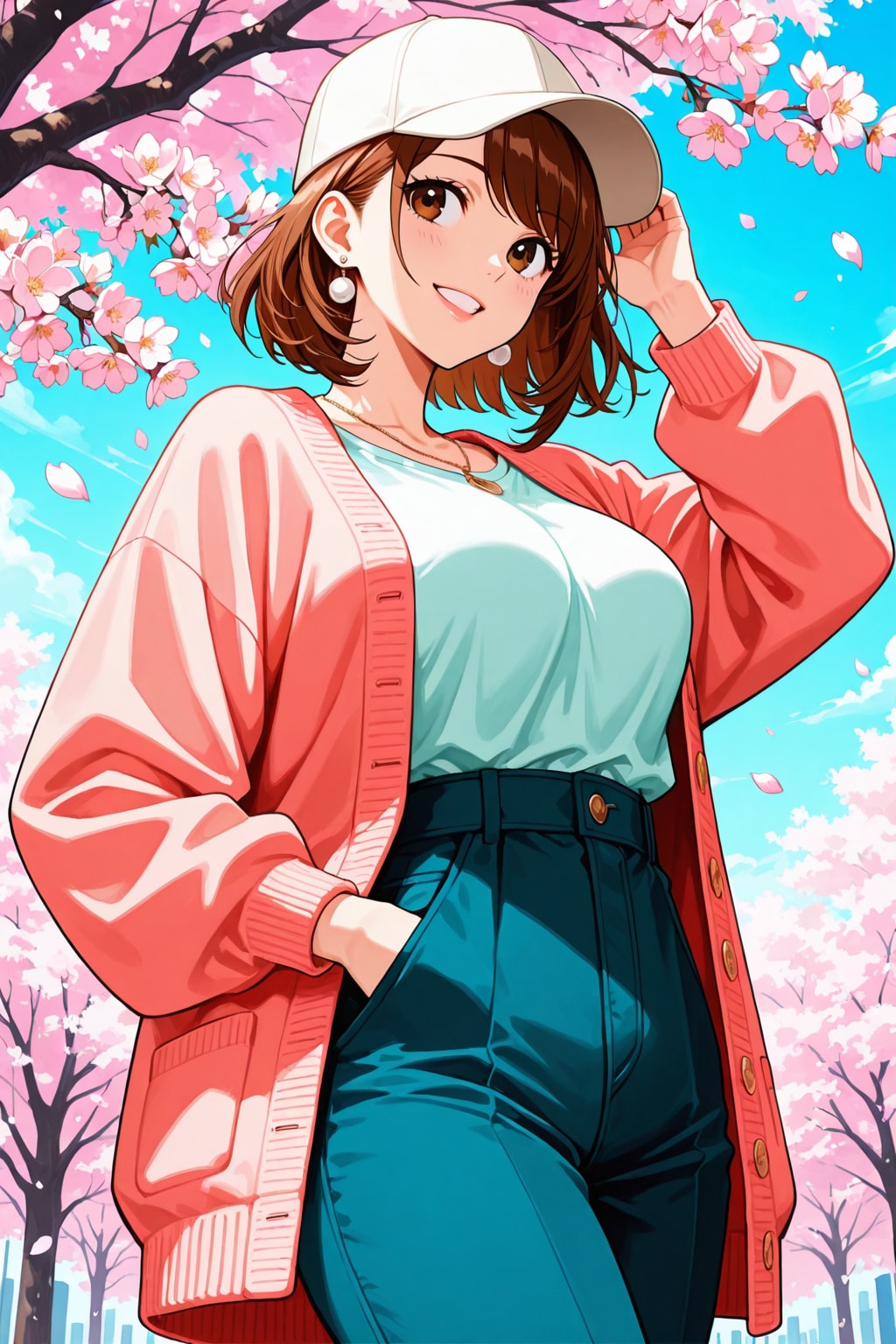 春色コーデの女の子 | の人気AIイラスト・グラビア