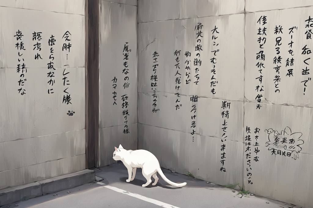 謎のメッセージ