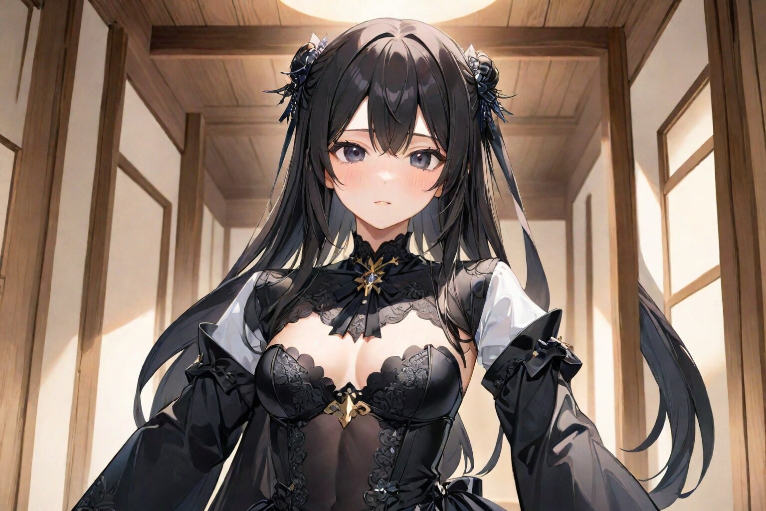 喪服姿の未亡人02　助けになりたいんです！と言ってみたら？「じゃあ」と言いながら服を脱ぎ始めた、