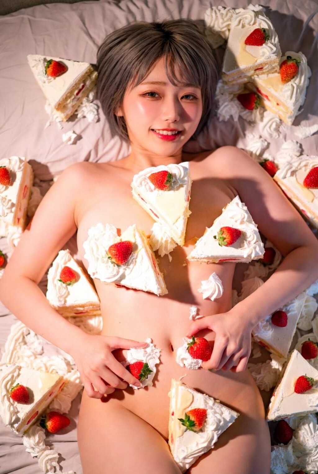 女体ショートケーキ2