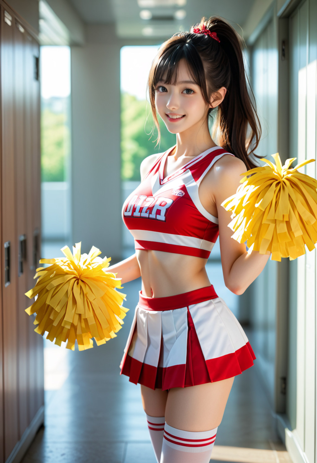 ロッカールームのチアガール13