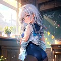 セーラー服スクール水着黒ストッキング 2枚目