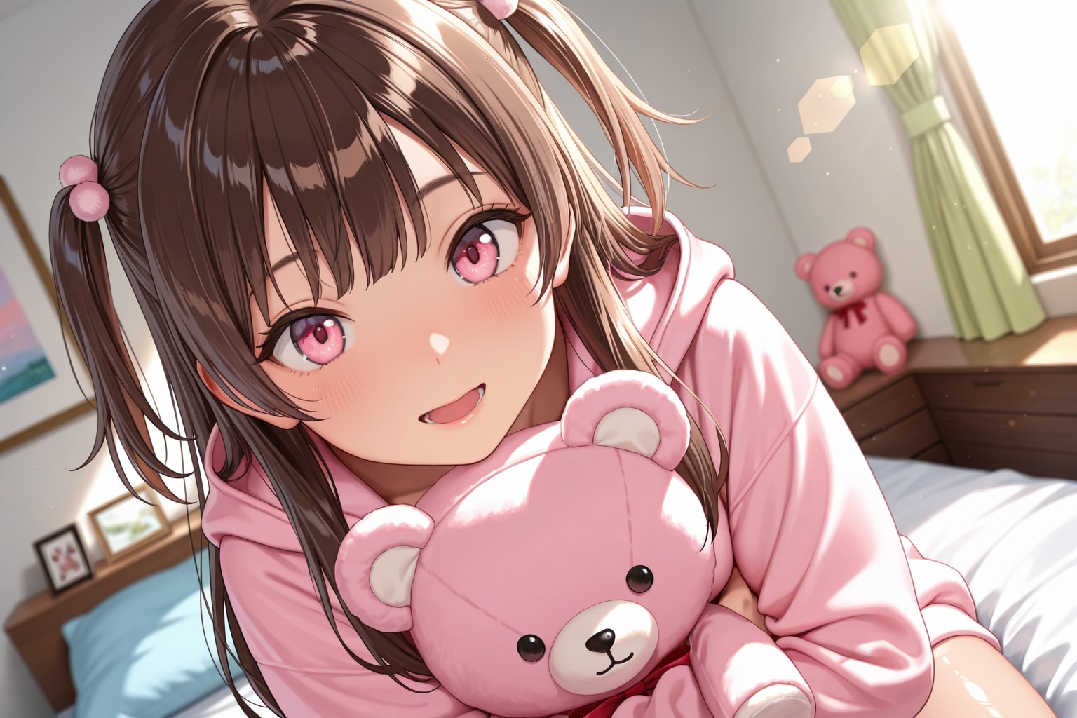 お気に入りのテディベアといっしょ♪