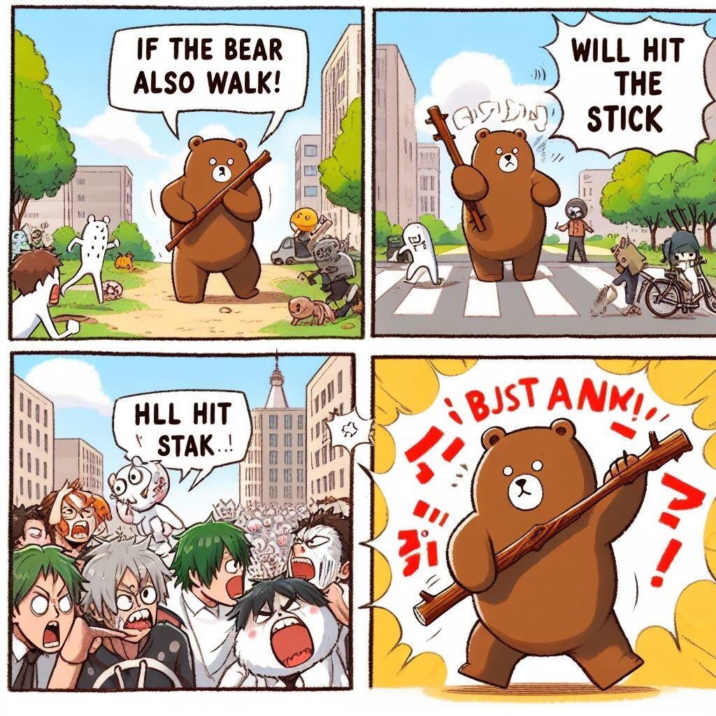 クマも歩けば