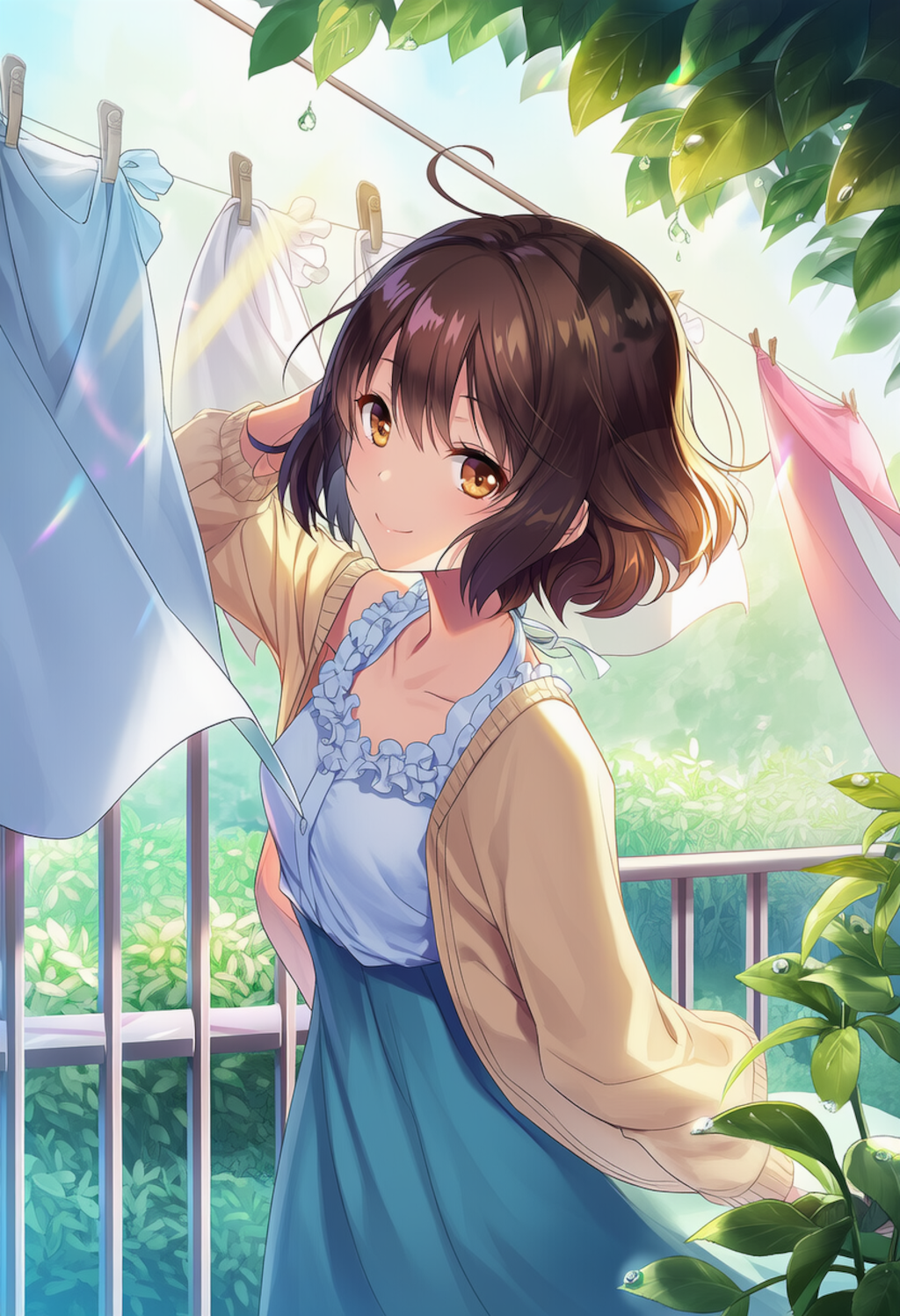 晴れた日のお洗濯