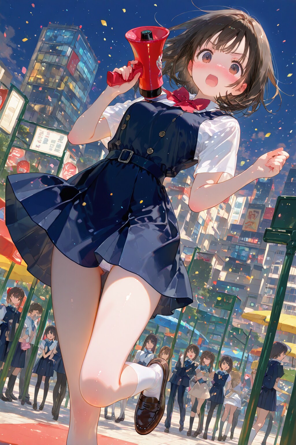 熱烈すぎてパンチラ。
