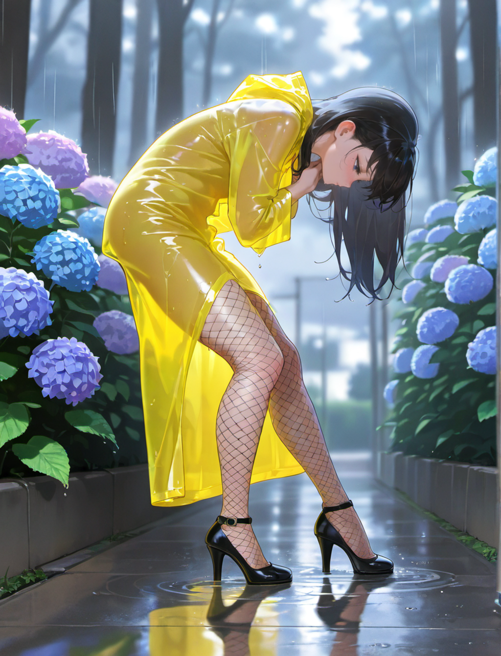 黄色いレインコート