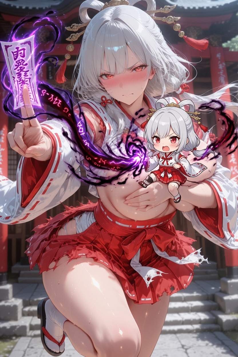 巫女とチビキャラ