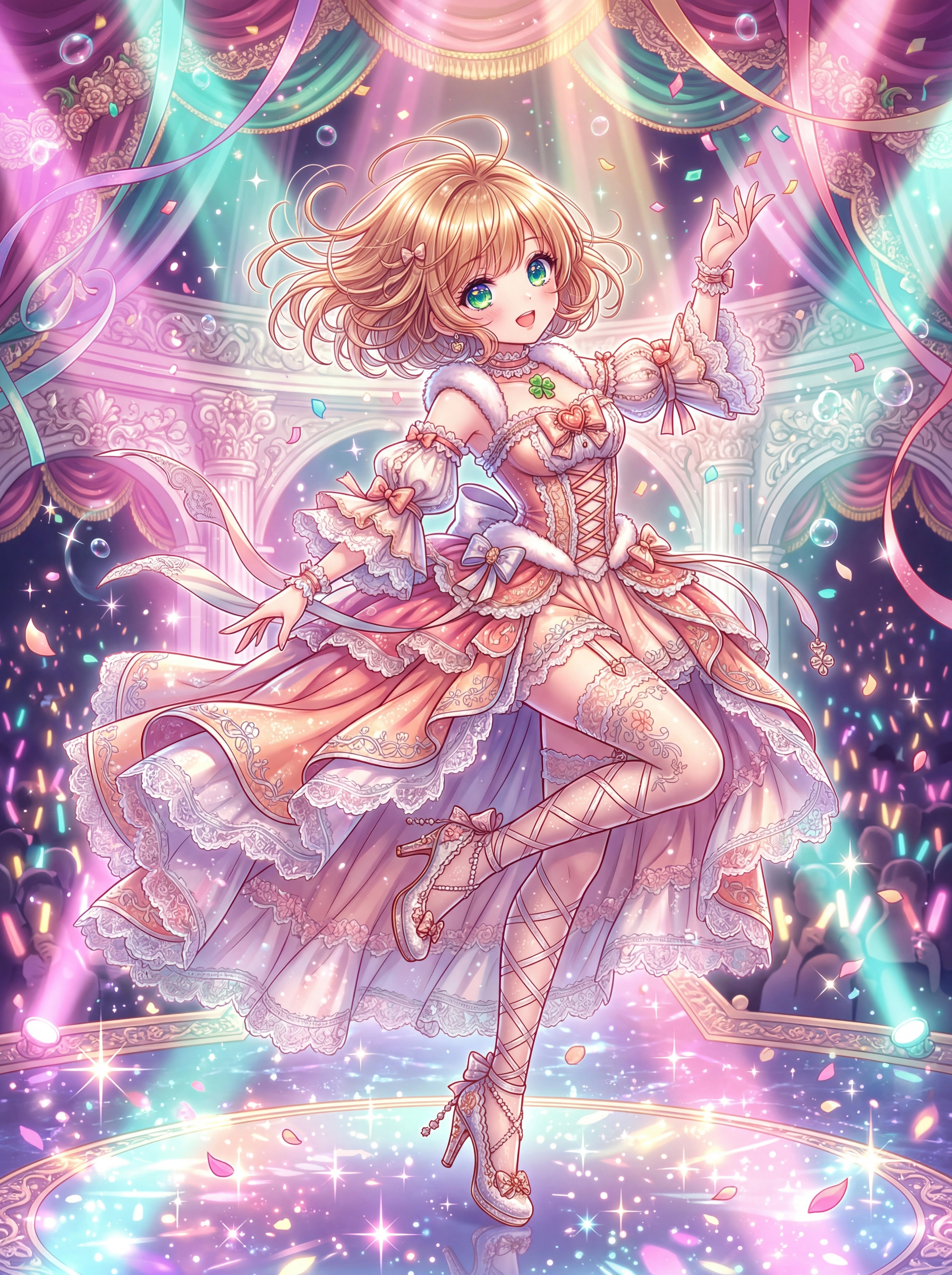 舞台に咲く恋の花冠 | の人気AIイラスト・グラビア