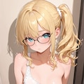金髪眼鏡の女の子 2枚目