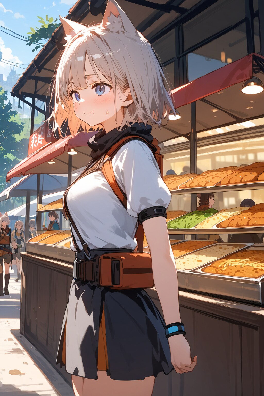 ニューオオスで屋台飯 | の人気AIイラスト・グラビア