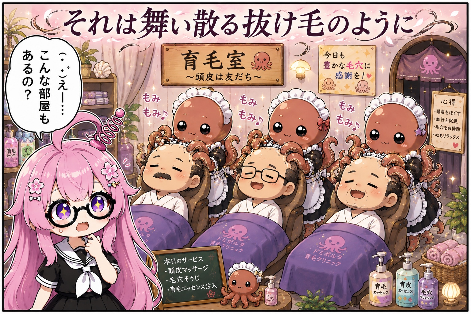 それは舞い散る抜け毛のように
