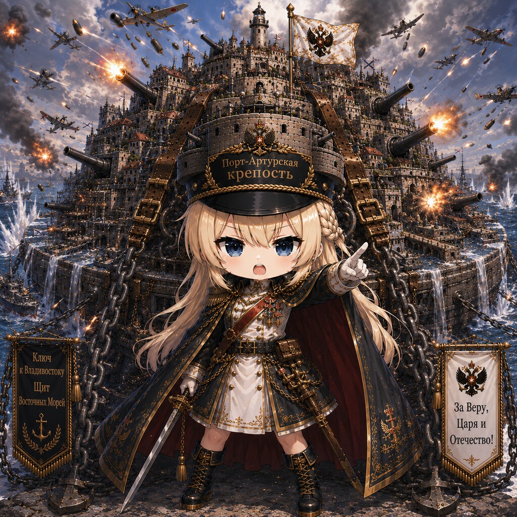 ロシア帝国旅順大要塞娘 クレポスト・ポルト・アルトゥール（愛称︰クレポ）