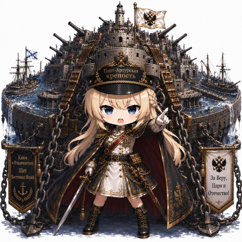 ロシア帝国旅順大要塞娘 クレポスト・ポルト・アルトゥール（愛称︰クレポ）