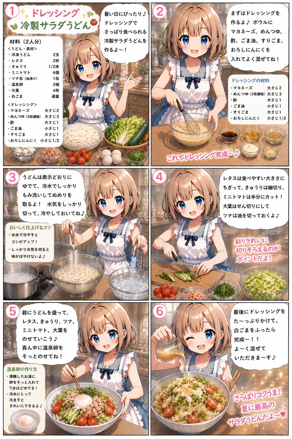 冷製サラダうどん