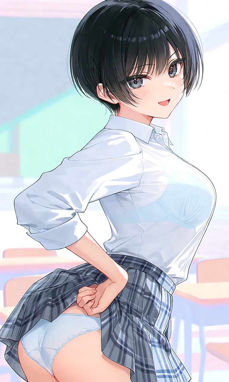 黒髪パンツ2
