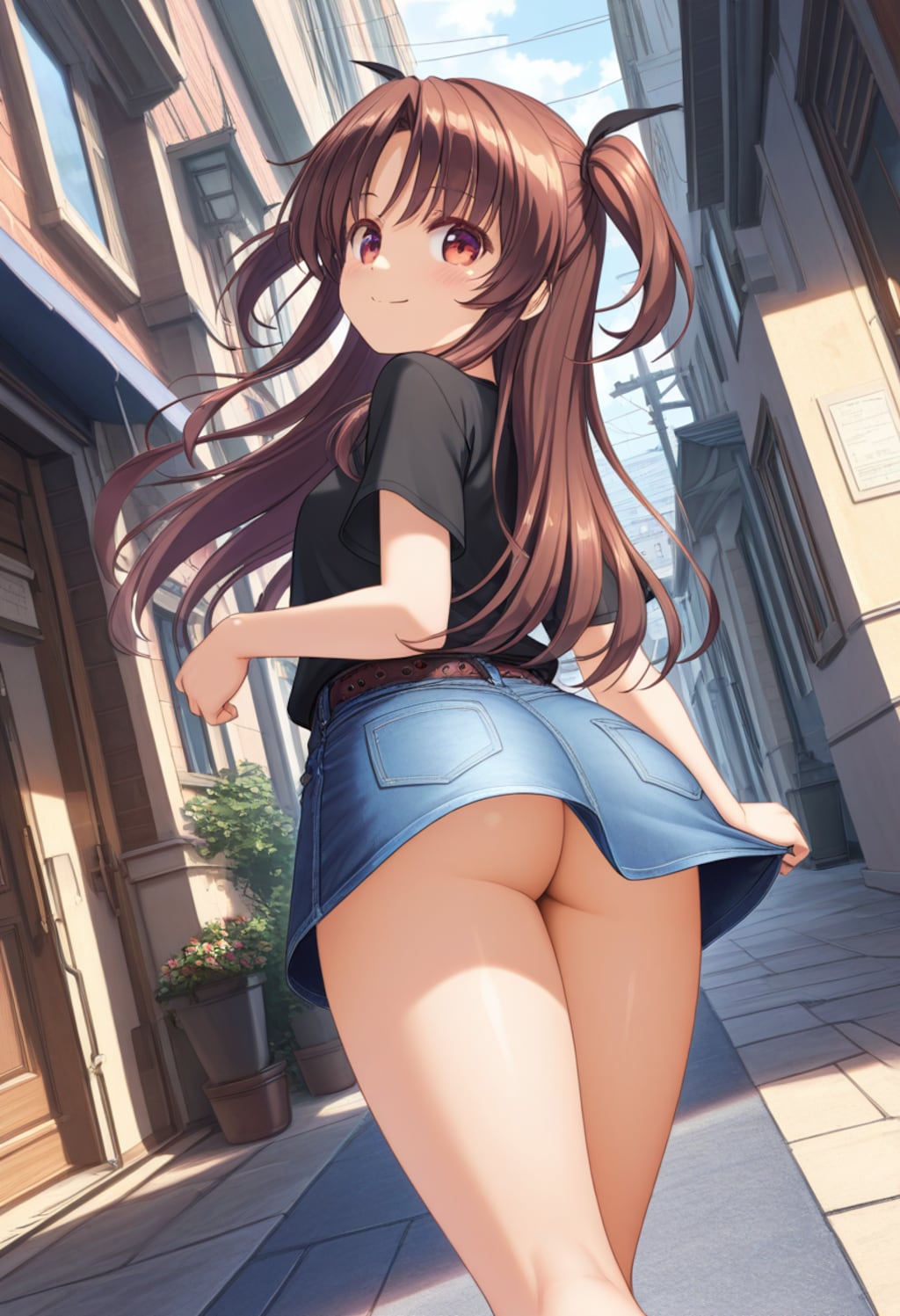 デニムスカート