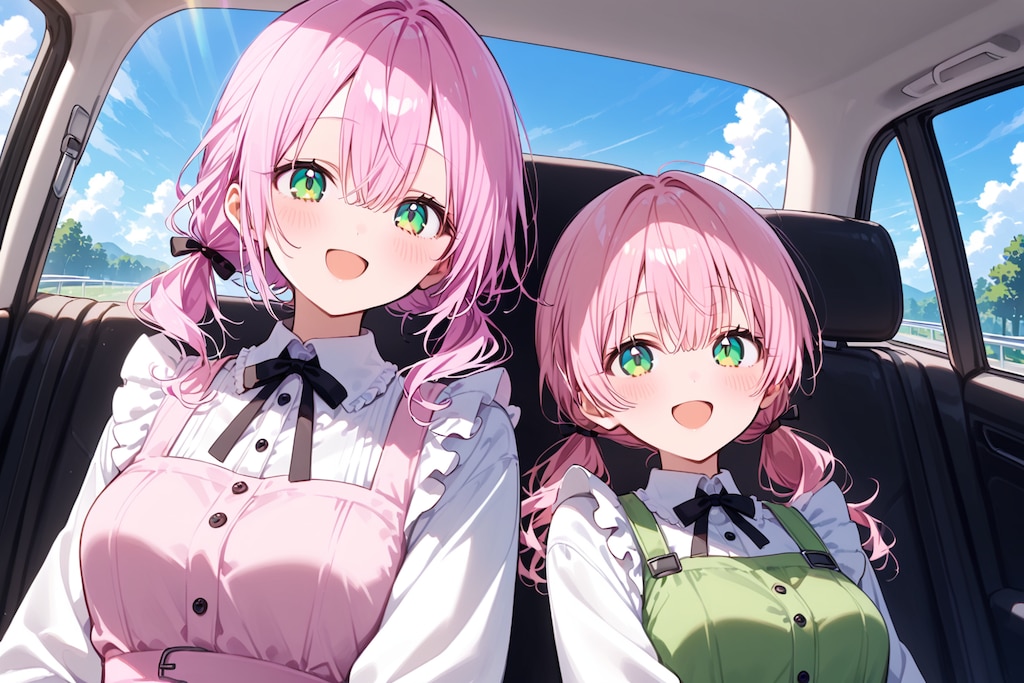 【ボツシリーズ】ドライブ中のうちの子たち