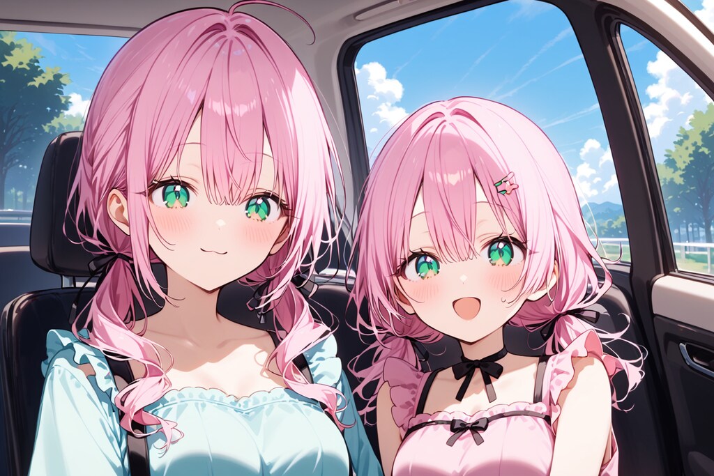 【ボツシリーズ】ドライブ中のうちの子たち