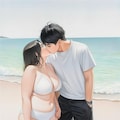 海岸のキス 2枚目