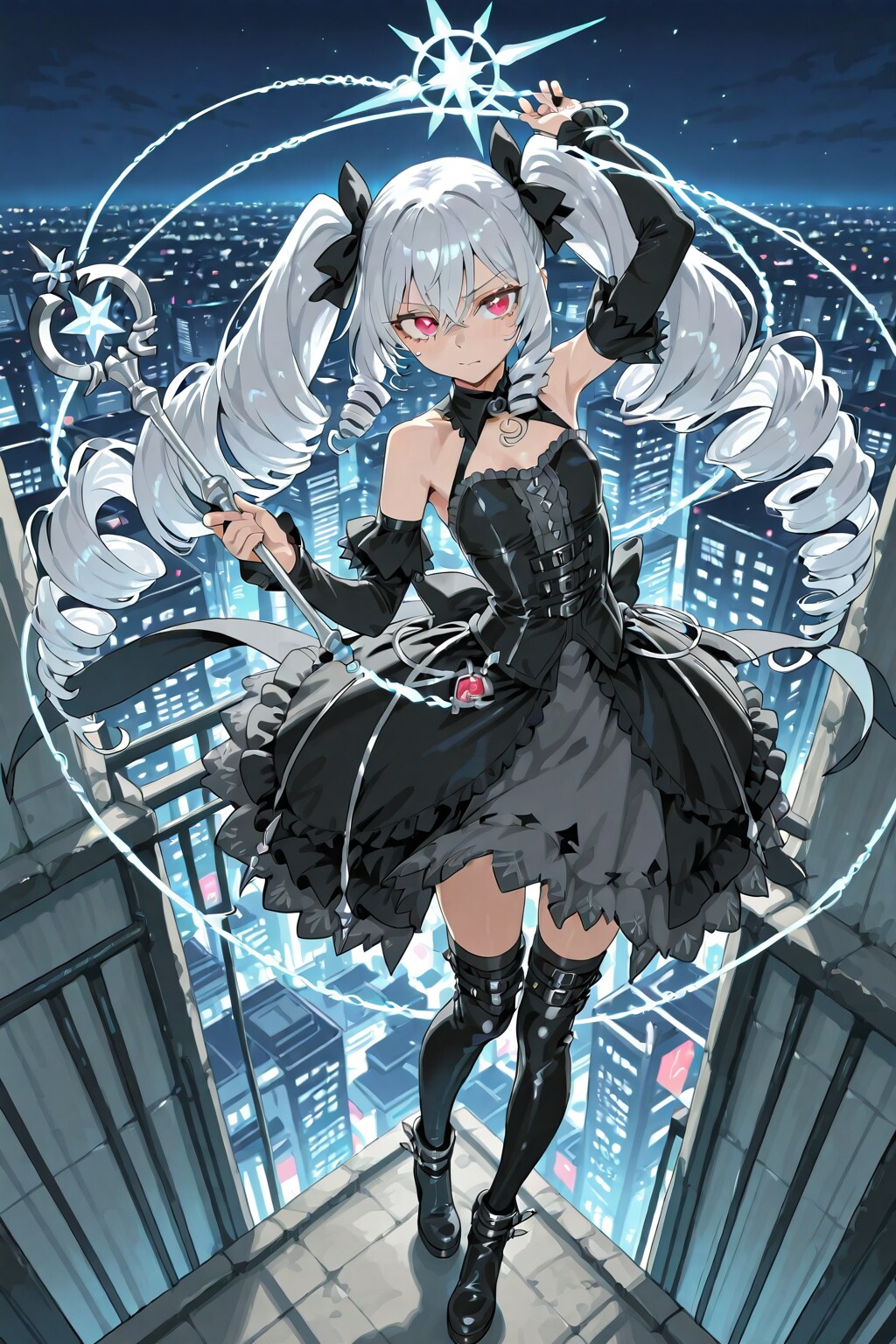 銀髪縦ロールな魔法少女