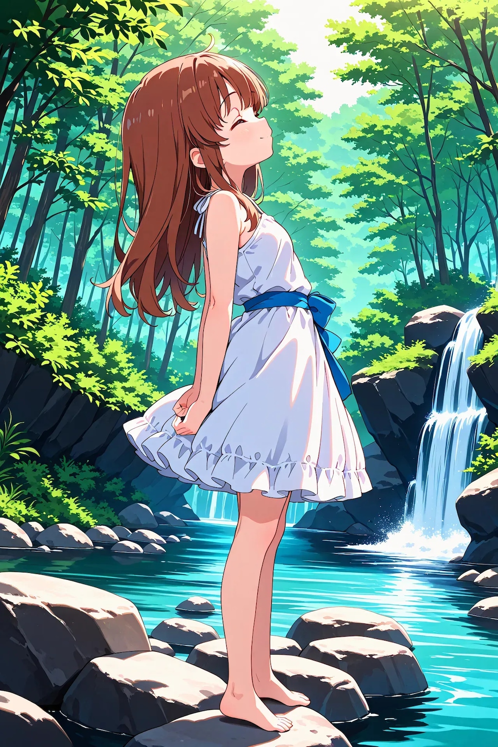 森の中のかえでちゃん