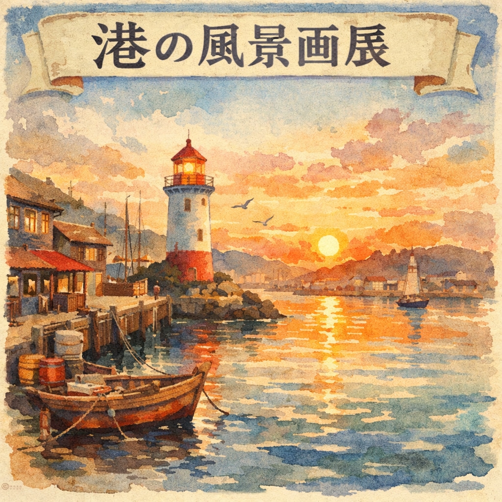ネコノ企画『港の風景画展』【ニャンノ世界】