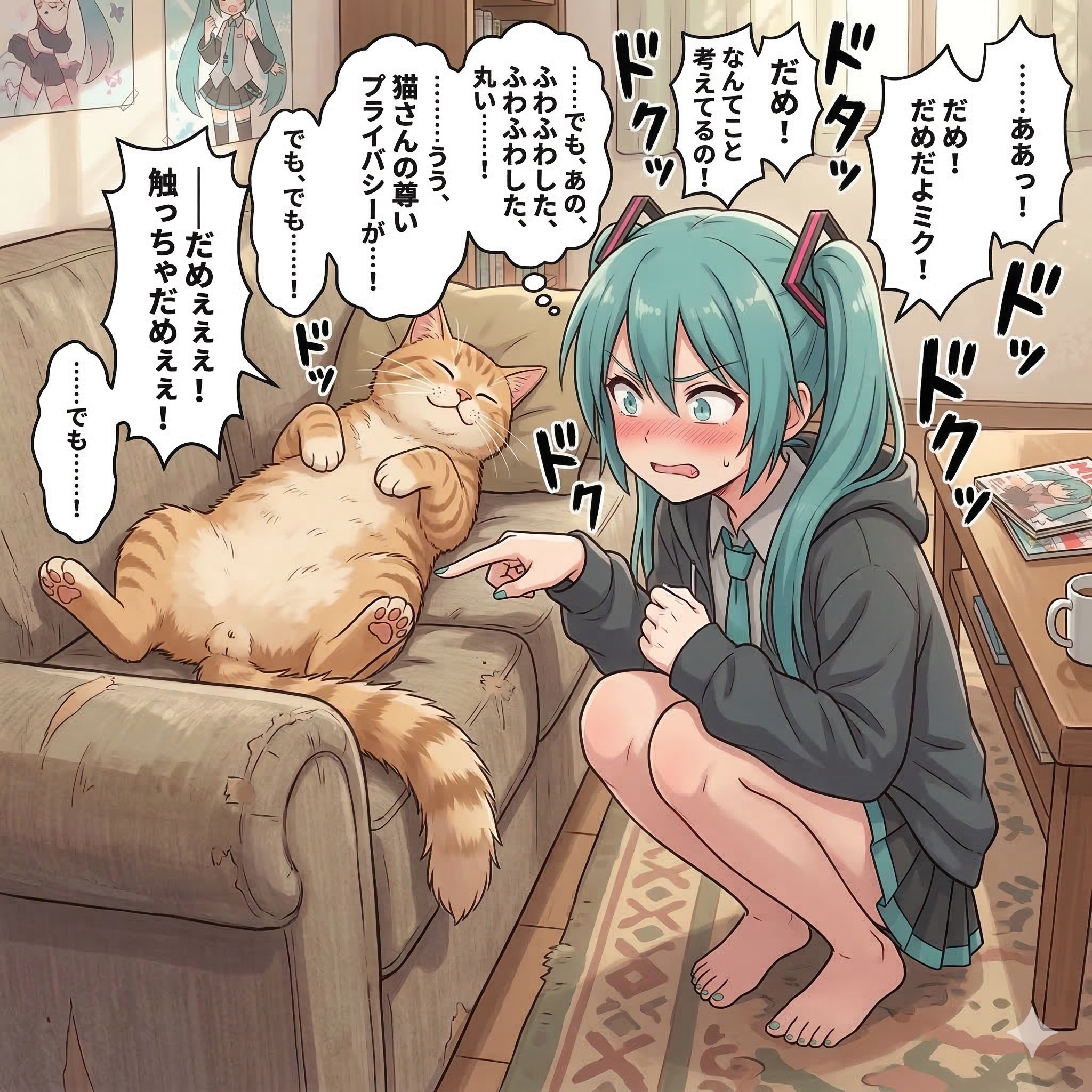 ツンツンしたいミクさん😁 | の人気AIイラスト・グラビア