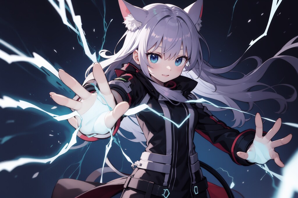 electricity（１単語だけプロンプト）
