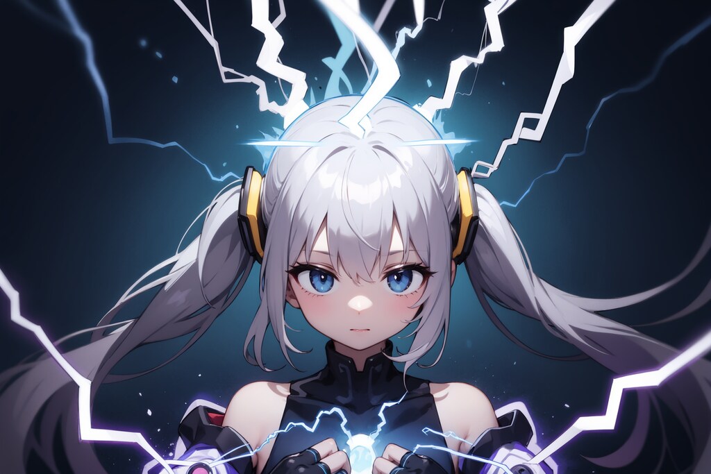 electricity（１単語だけプロンプト）