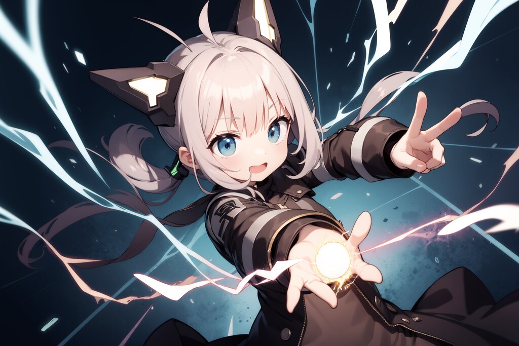electricity（１単語だけプロンプト）