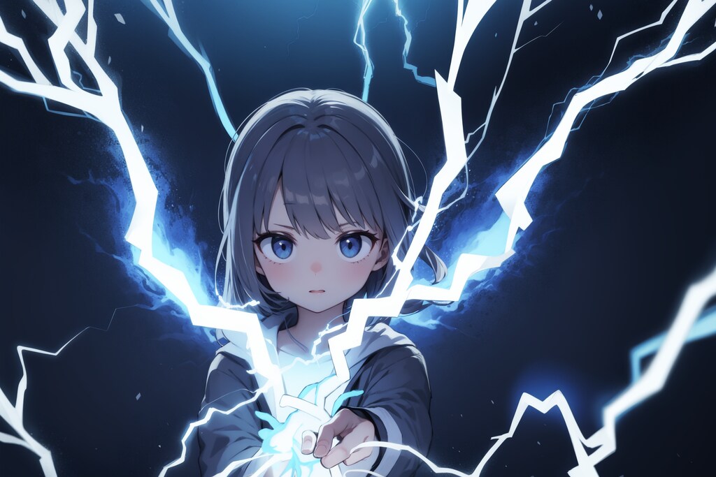 electricity（１単語だけプロンプト）
