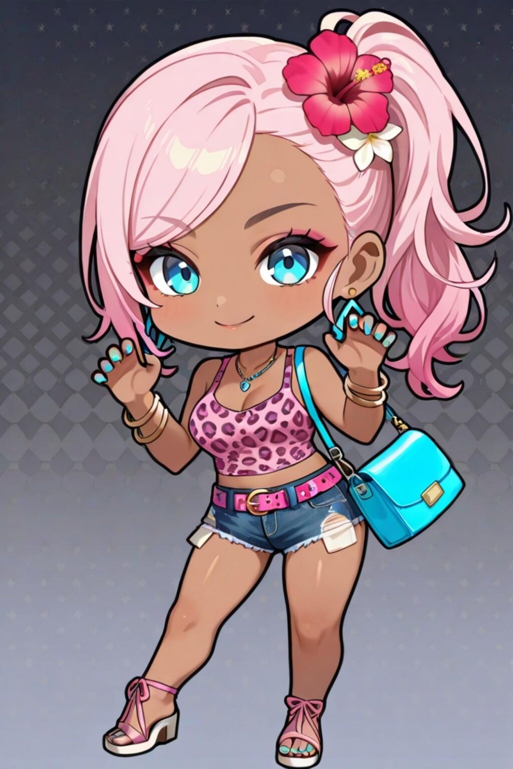 ギャルのピンク髪ちゃん