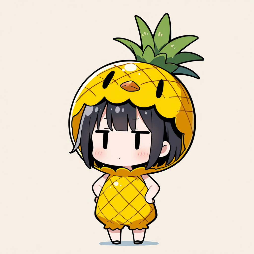 着ぐるみ着せ替え（パイナップル）