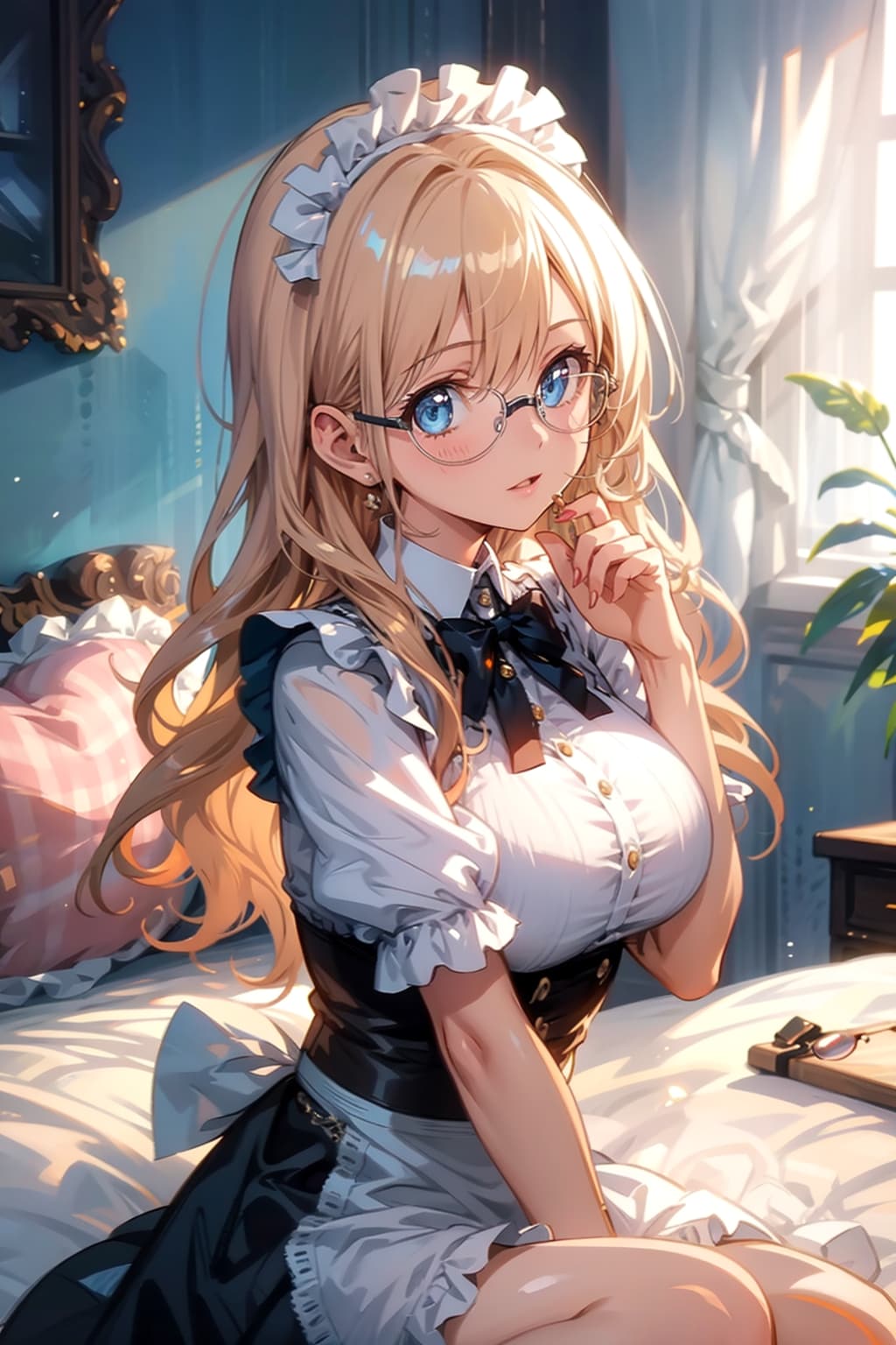 メガネ美少女メイド | の人気AIイラスト・グラビア