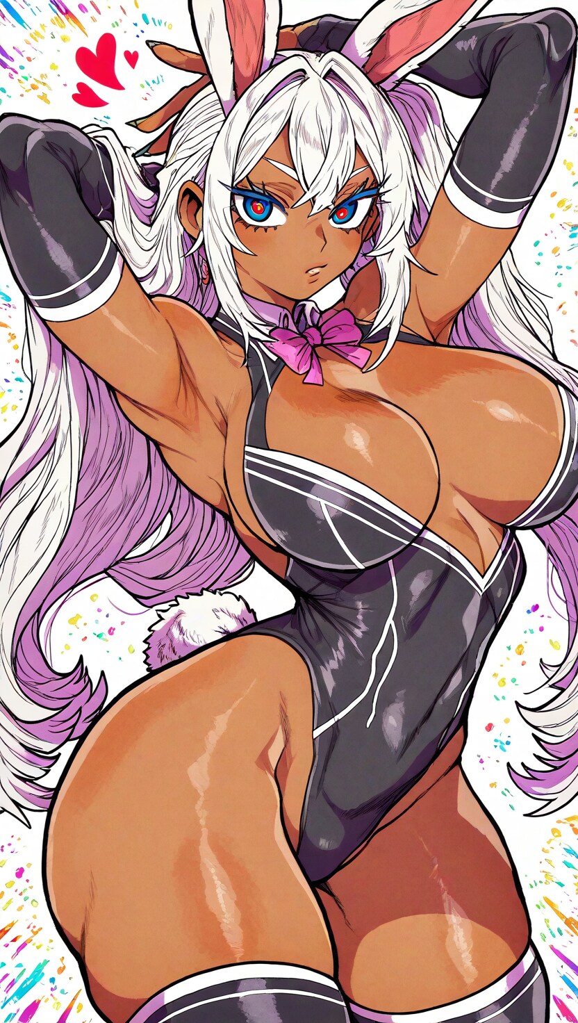 褐色バニーガール8