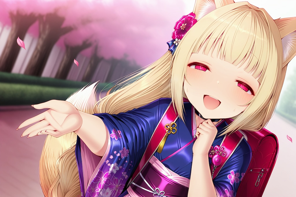 00.入学式の狐娘