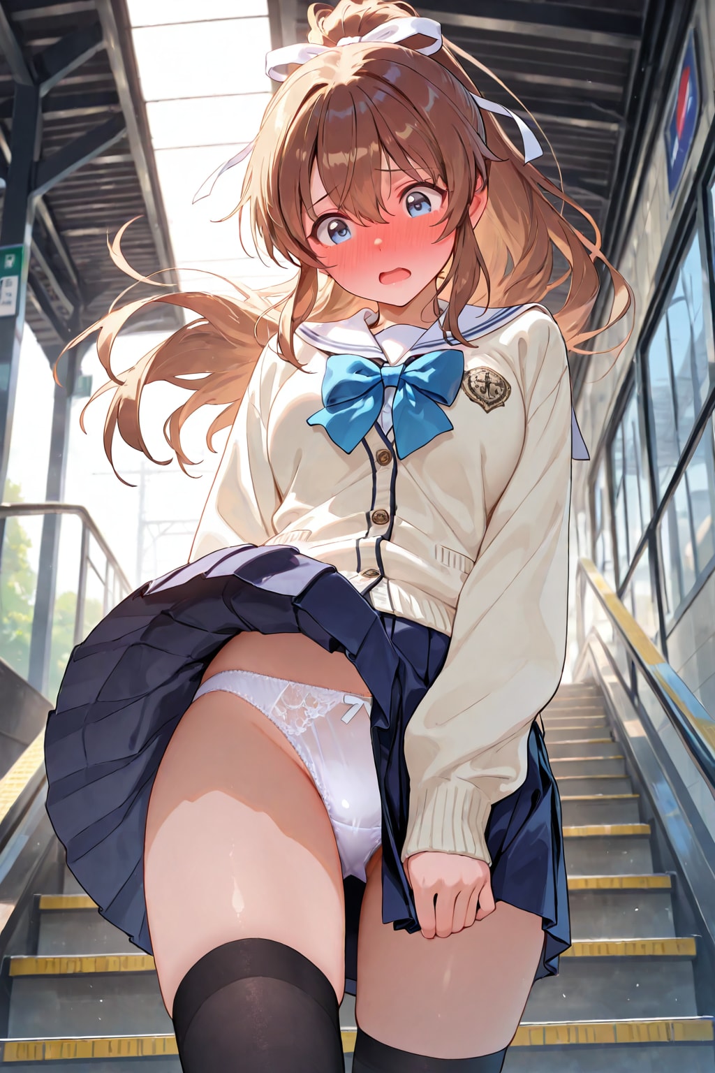 駅の階段は危険です🍃