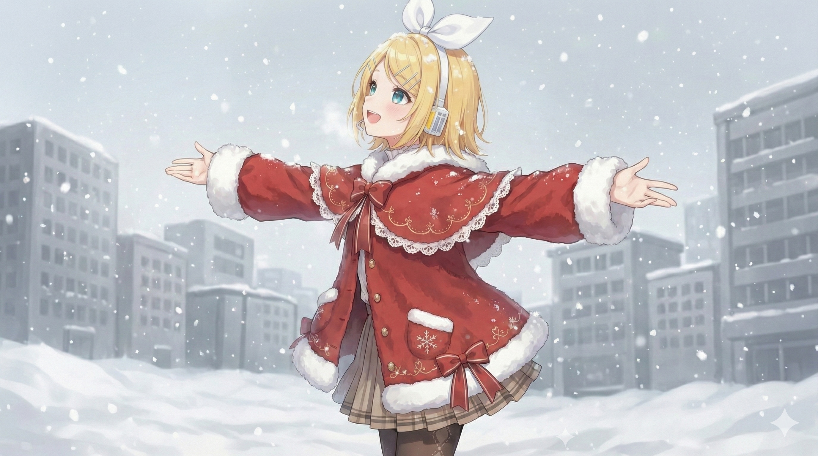 初雪　鏡音リン | の人気AIイラスト・グラビア