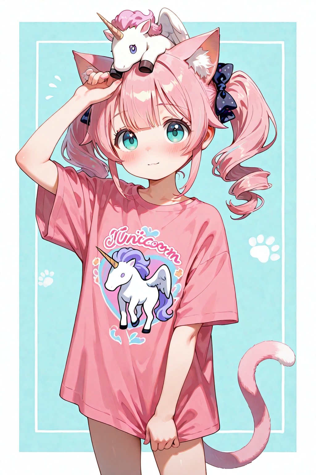 今日の猫耳ピンクちゃん