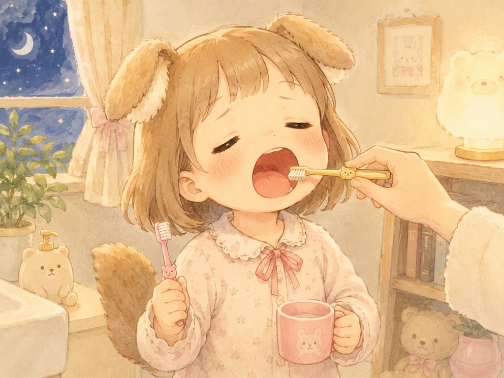 二度目の仕上げ磨き