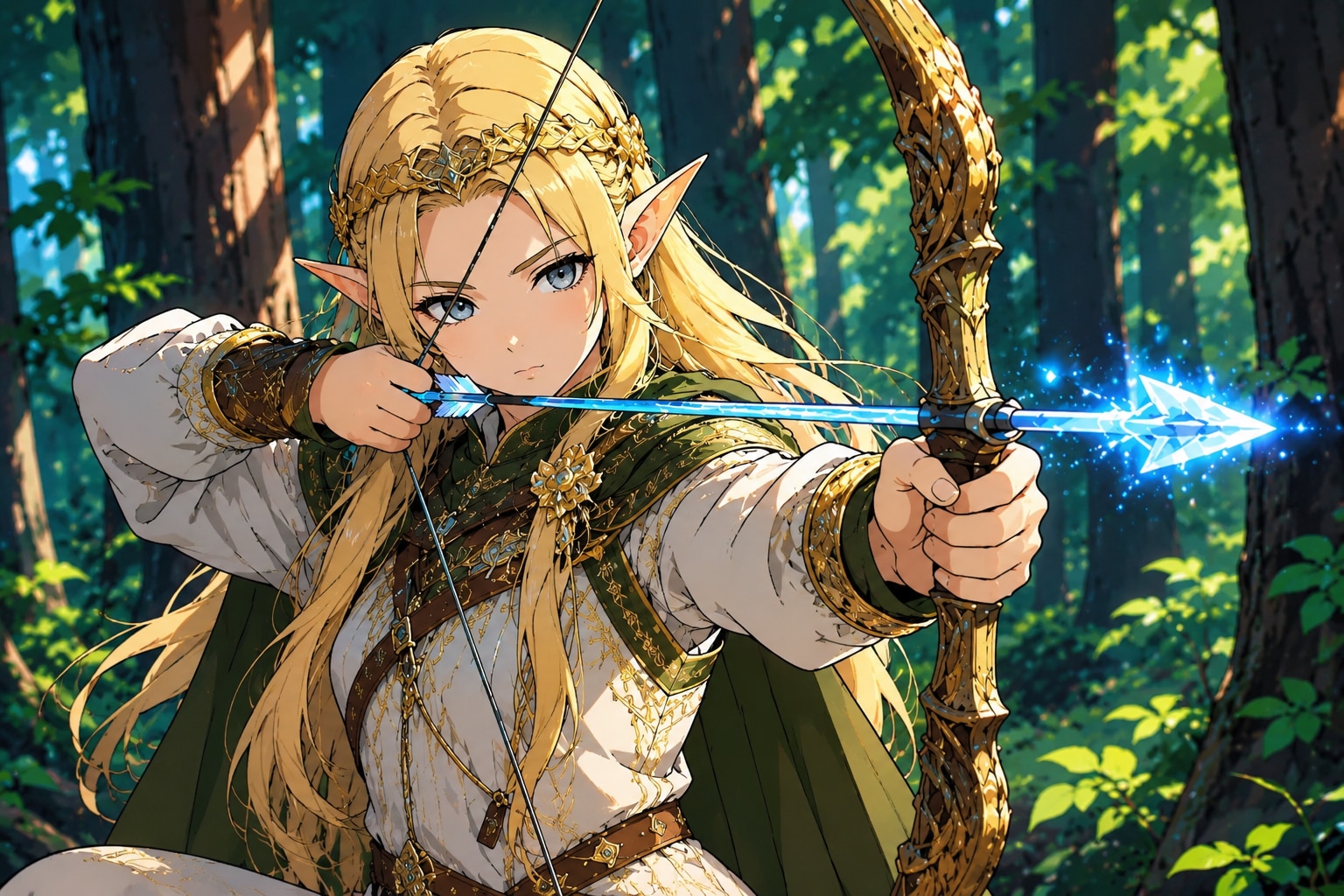 実写風エルフをカートゥーン風に指定したもの | の人気AIイラスト・グラビア