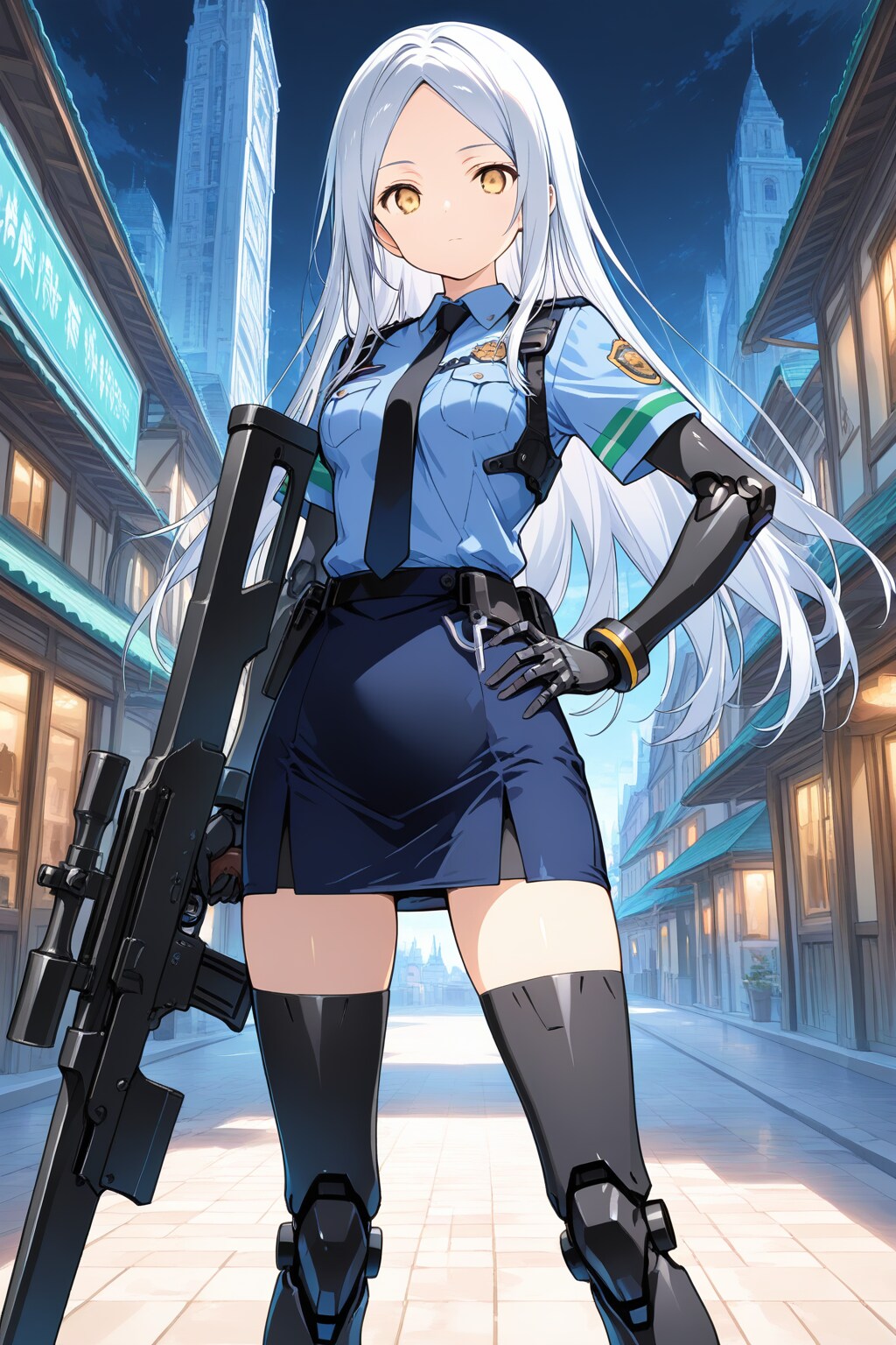メカ娘ポリス『ターゲット発見、排除シマス』