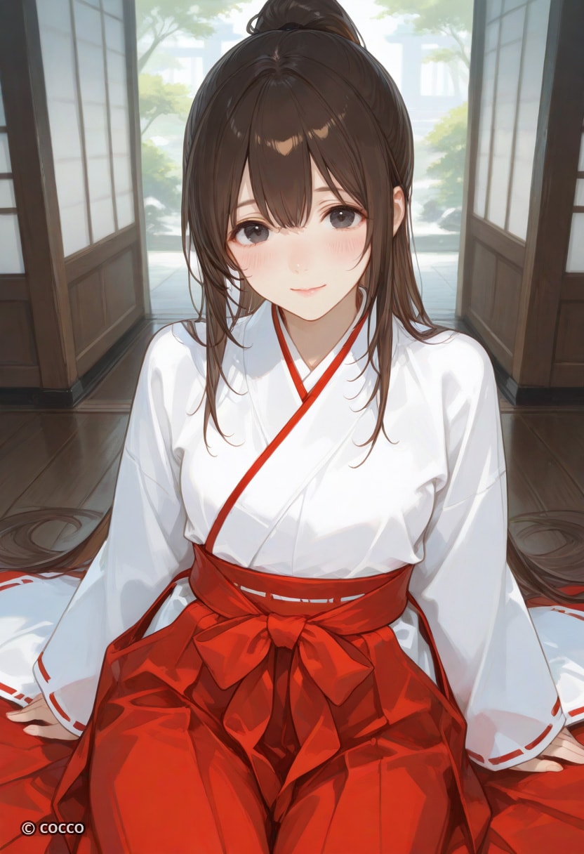 巫女（コスプレ）1