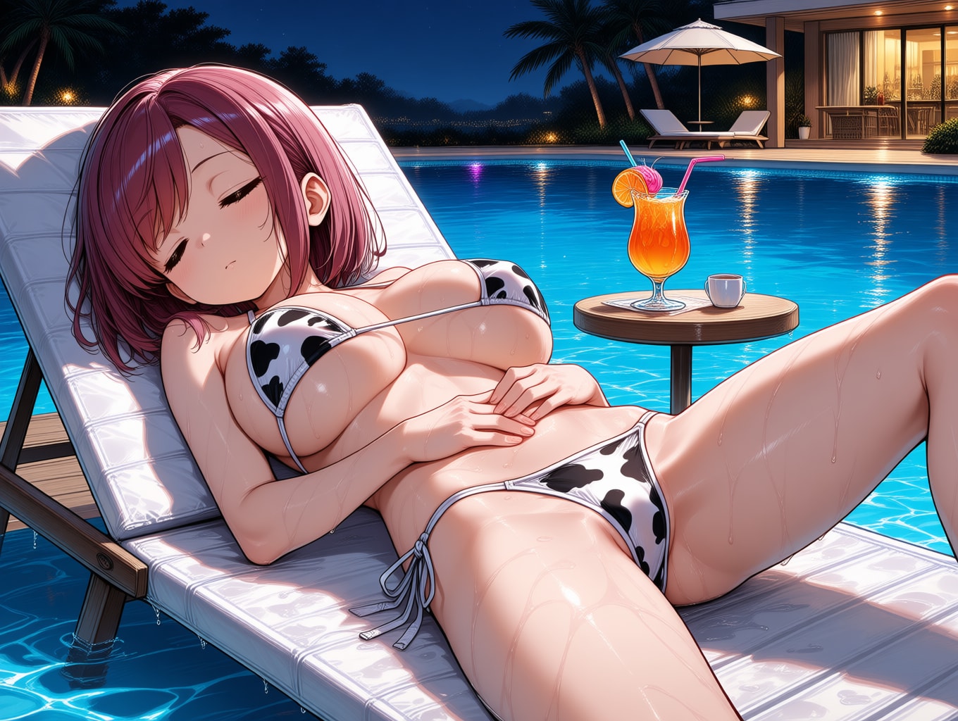 牛ビキニのうたた寝芽衣ちゃん